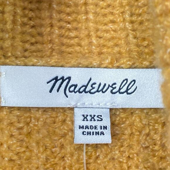 NWT * MADEWELL Mercer Turtleneck Sweater in Coziest Yarn in Heather Saffron - Picture 10 of 12
